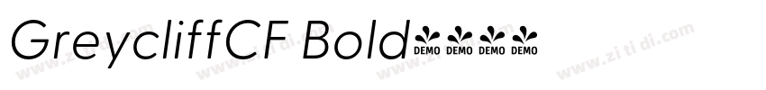 GreycliffCF Bold字体转换